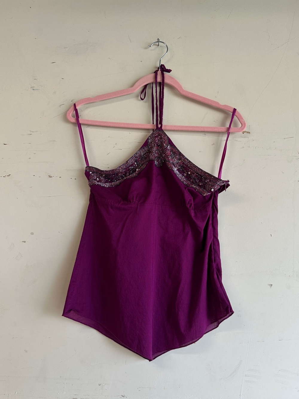 Vintage y2k Bebe beaded halter top - Picture 9 of 9
